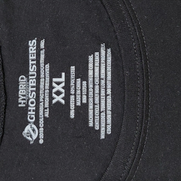 NEW Ghostbusters Tshirt who ya gonna call Graphic Hybrid Apparel XXL 80s Things - Picture 3 of 7